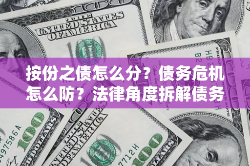 北京按份之债怎么分？债务危机怎么防？法律角度拆解债务分配与风险自保指南