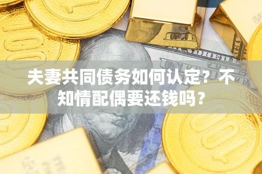 北京夫妻共同债务如何认定？不知情配偶要还钱吗？