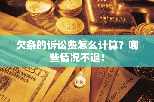 北京欠条的诉讼费怎么计算？哪些情况不退！