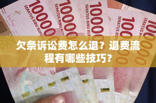 北京欠条诉讼费怎么退？退费流程有哪些技巧？
