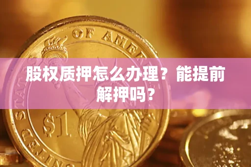 北京股权质押怎么办理？能提前解押吗？
